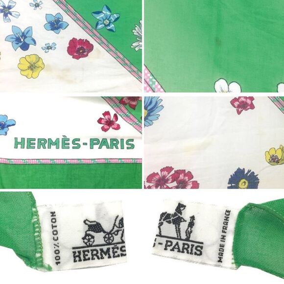 HERMES Green Scarf - Picture 3 of 3